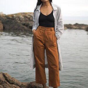 Beaton Linen Utility Pant, Umber, Size 4